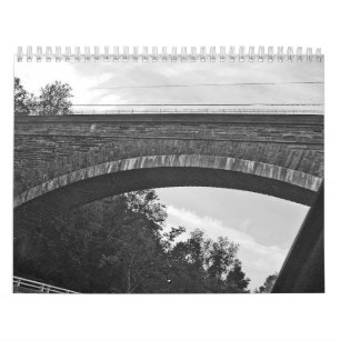 Calendrier juste mots (photos noires et blanches)