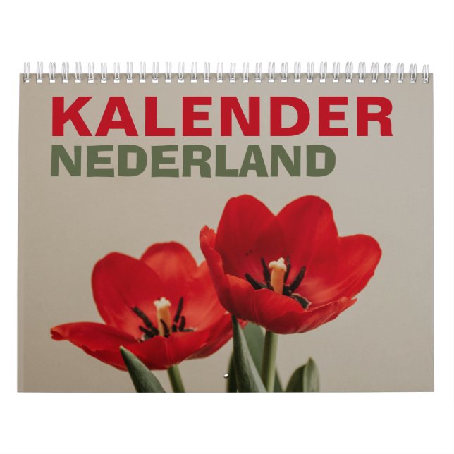 Calendrier Kalender Nederland | Le Pays-Bas 2026 néerlandais (Protection)