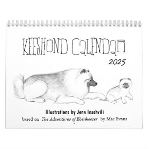Calendrier Keeshond Dogs