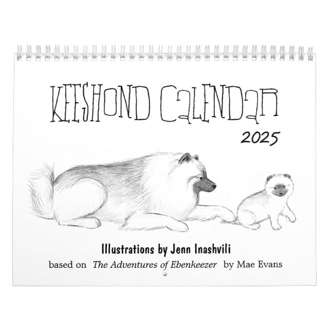 Calendrier Keeshond Dogs (Protection)