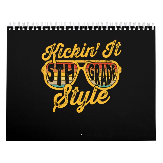 Calendrier Kickin it 5e année de l'équipe d'enseignants de st (Protection)