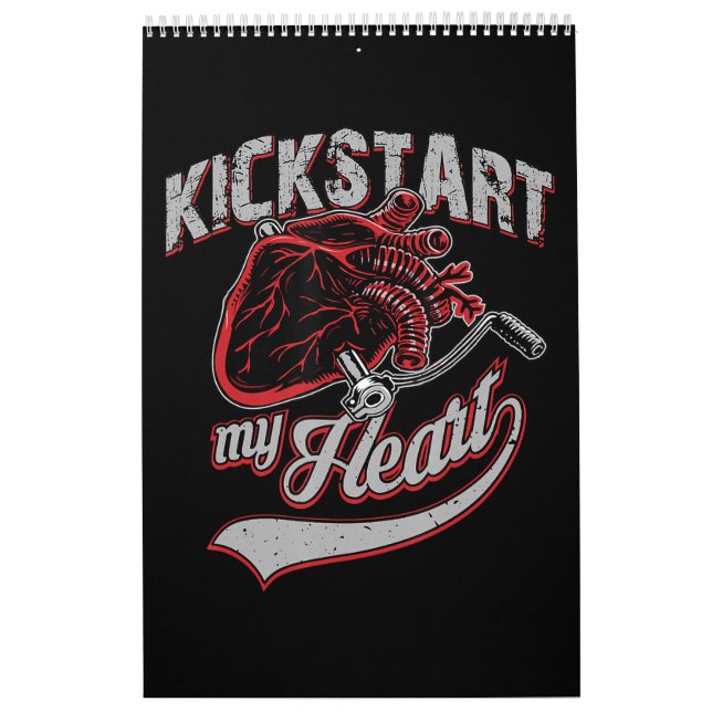 Calendrier Kickstart My Heart Motorcycle Art Cadeau (Protection)