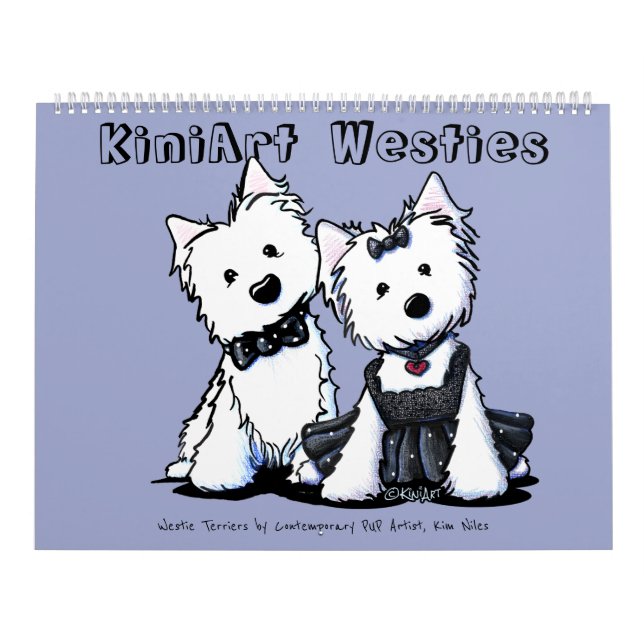 Calendrier KiniArt Westie Terriers (Protection)