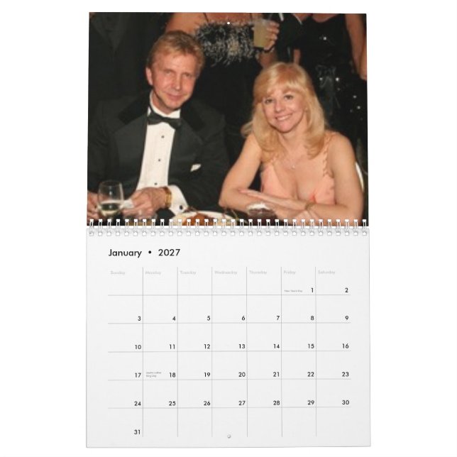 Calendrier La boule de margarita (Jan 2027)