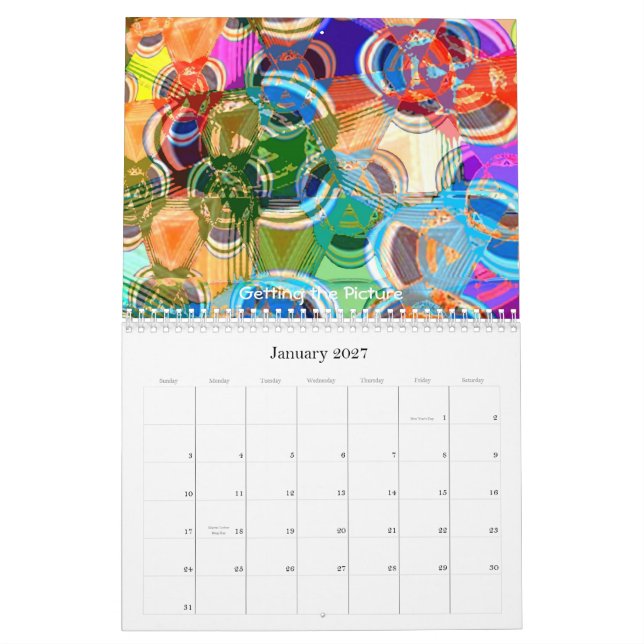 Calendrier La dérive vers un rêve, des couleurs et du temps - (Jan 2027)