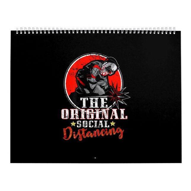 Calendrier La Distance Sociale Originale | Cadeau de soudure  (Protection)