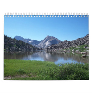 Calendrier La montagne de rivières de vent du Wyoming a sonn