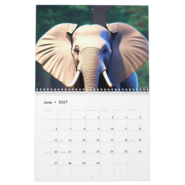 Calendrier "La nature : une année en images" (Jun 2027)