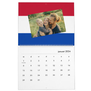 Calendrier La Pays-Bas   Ajoutez votre drapeau Holland Photo 