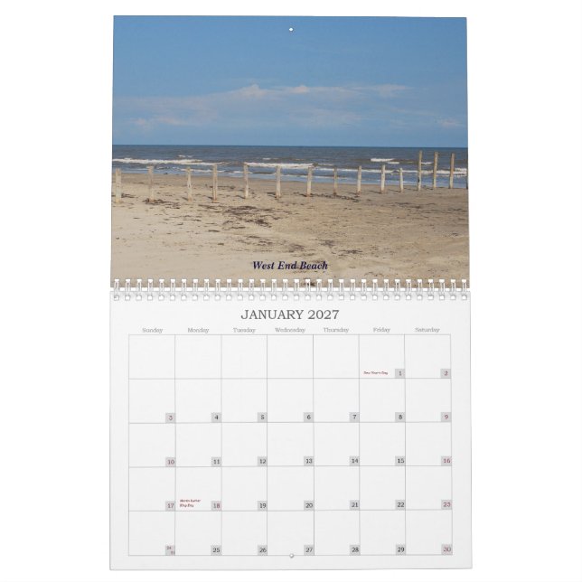 Calendrier La photographie de TeraBella présente Galveston, (Jan 2027)
