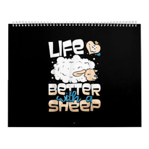 Calendrier La Vie Est Meilleure Avec Un Mouton   Don de l'él
