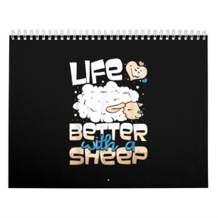 Calendrier La Vie Est Meilleure Avec Un Mouton Don de l'él