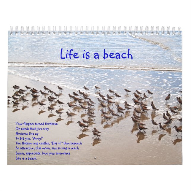 Calendrier La vie est une plage Calandar (Protection)