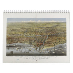 Calendrier La ville de Chicago Illinois à partir de 1874