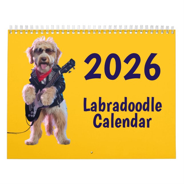 Calendrier Labradoodle Calendar (Protection)