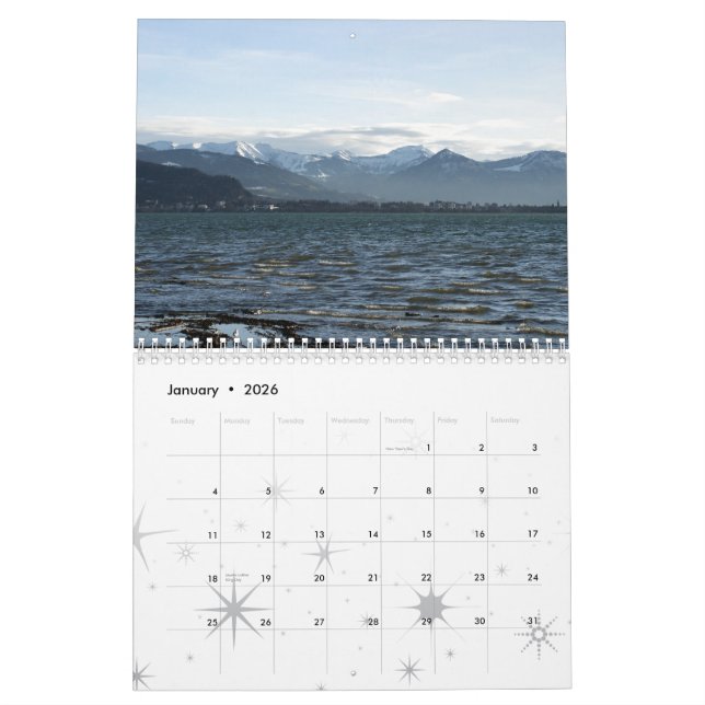 Calendrier Lac oriental Contance - Östlicher Bodensee (Jan 2026)