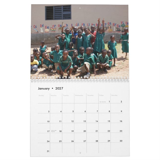 Calendrier L'Afrique volontaire - customisée (Jan 2027)