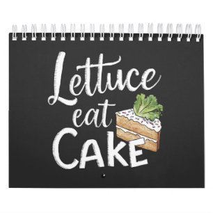 Calendrier Laitue Manger Gâteau Foodie Imprimer - Gâteau et s