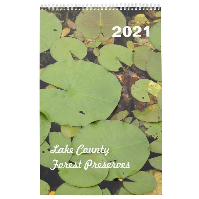 Calendrier Lake County Forest Preserve 2021 Page unique (Protection)
