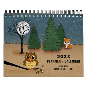 Calendrier l'animal mignon du camping 20XX choie le