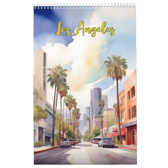 Calendrier L'aquarelle de Los Angeles (Protection)