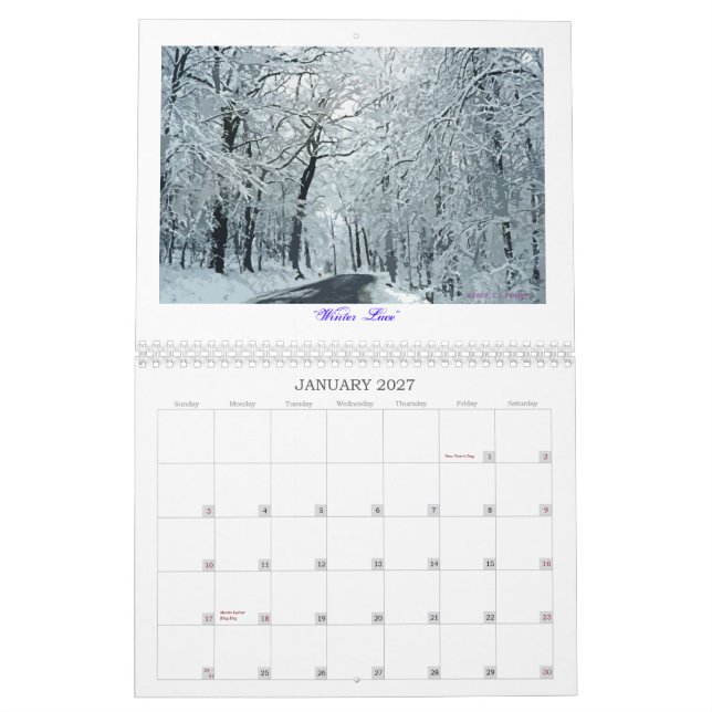 Calendrier "L'art de la nature " (Jan 2027)