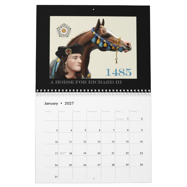 Calendrier L'avènement de Richard III (Jan 2027)