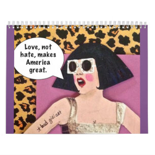 Calendrier le Calendrier-amour, pas haine, fait