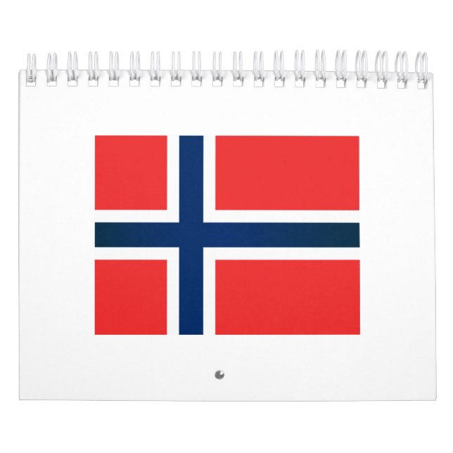 Calendrier Le drapeau de la Norvège (Protection)
