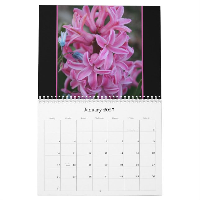 Calendrier Le jardin d'agrément de Donna (Jan 2027)