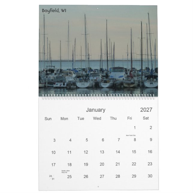 Calendrier Le lac Supérieur 2013 (Jan 2027)