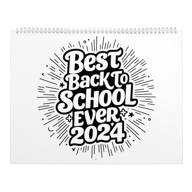 Calendrier Le Meilleur Retour À L'École En 2024 Design (Protection)