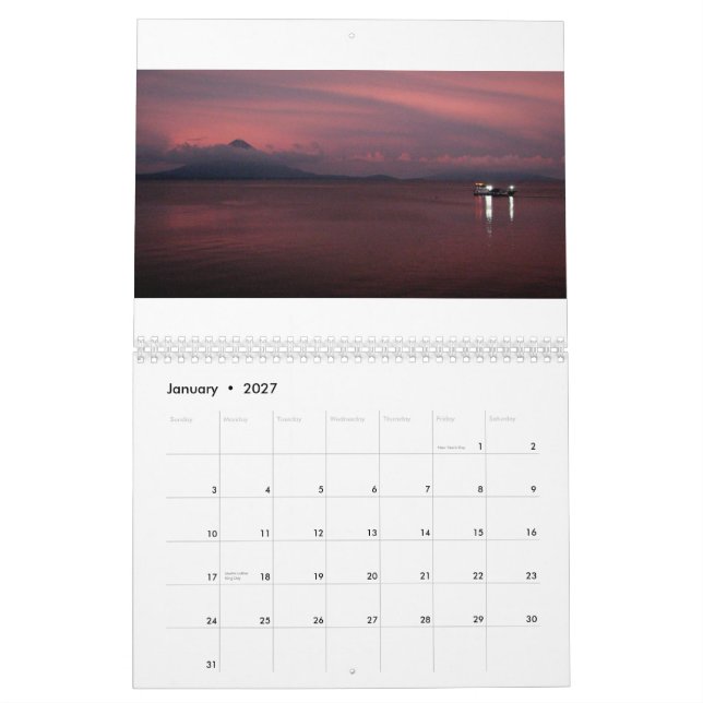 Calendrier Le Nicaragua 2010 (Jan 2027)