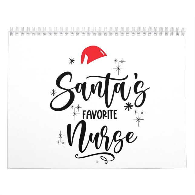 Calendrier Le Noël de l'infirmière préférée du Père Noël  (Protection)