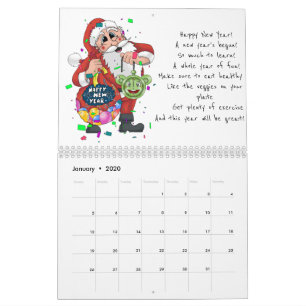 Calendrier Le père noël orienté