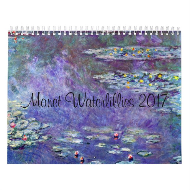 Calendrier L'eau Lillies 2017 de Monet (Protection)