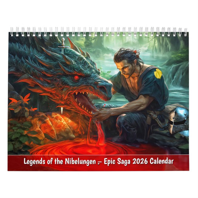 Calendrier Legends of the Nibelungen Epic Saga 2026 Calendar (Protection)