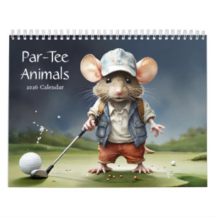 Calendrier Les animaux de parc Une année de golf amusant 2026