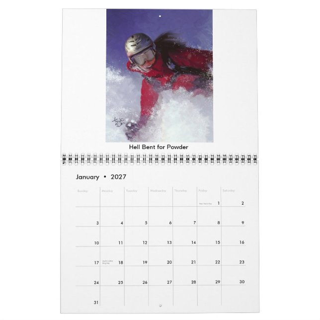 Calendrier Les beaux-arts de Colleen Taylor - 2012 (Jan 2027)