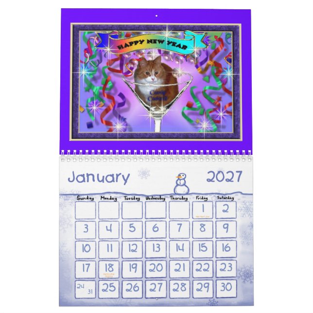 CALENDRIER LES CHATS DE SHERRIEY (Jan 2027)