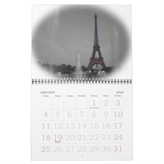Calendrier Les couleurs de la vie (Jan 2026)