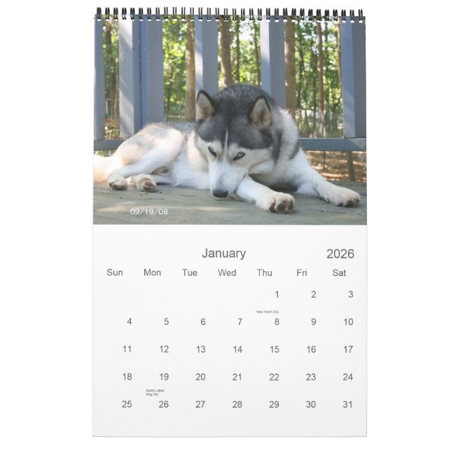 Calendrier Les garçons (Jan 2026)