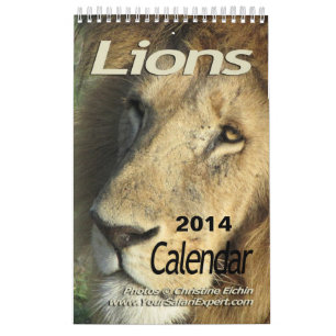 Calendrier Les lions classent 2014 (d'une seule page)