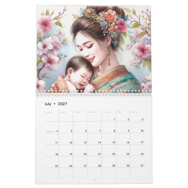 Calendrier Les mamans asiatiques (Jul 2027)