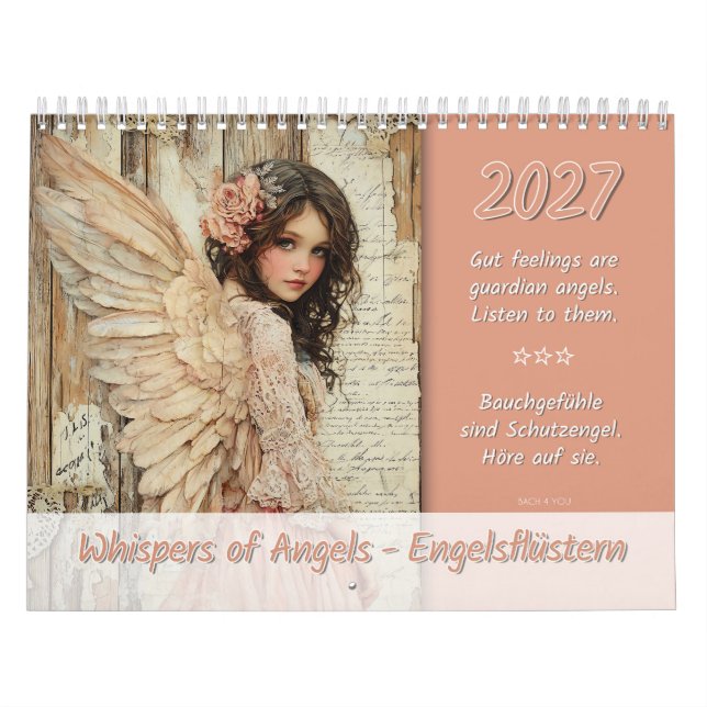 Calendrier Les murmures des anges – Engelsflüstern 2027 (Protection)