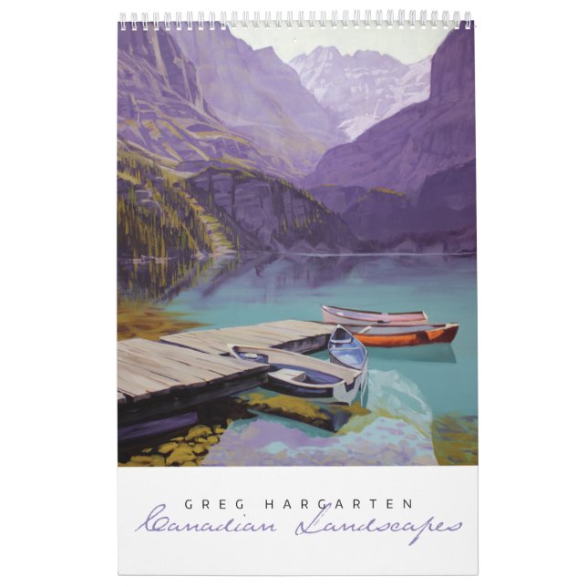 Calendrier Les paysages canadiens de Greg Hargarten (Protection)