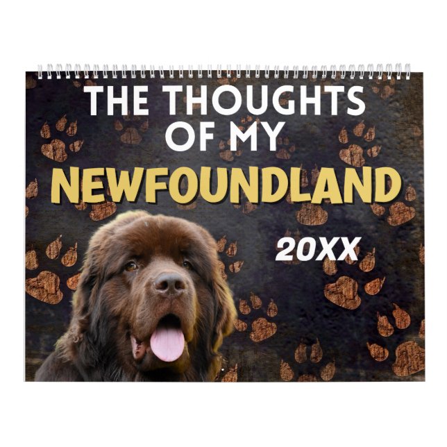 Calendrier Les pensées hilarantes de My Newfoundland (Protection)