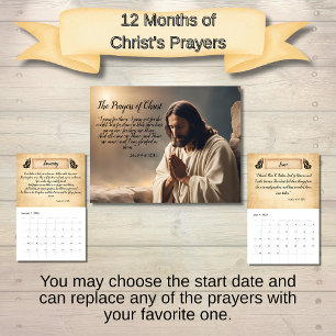 Calendrier Les prières du Christ Inspirantes