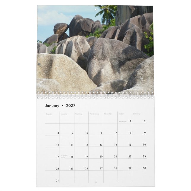 Calendrier Les Seychelles… un autre monde (Jan 2027)