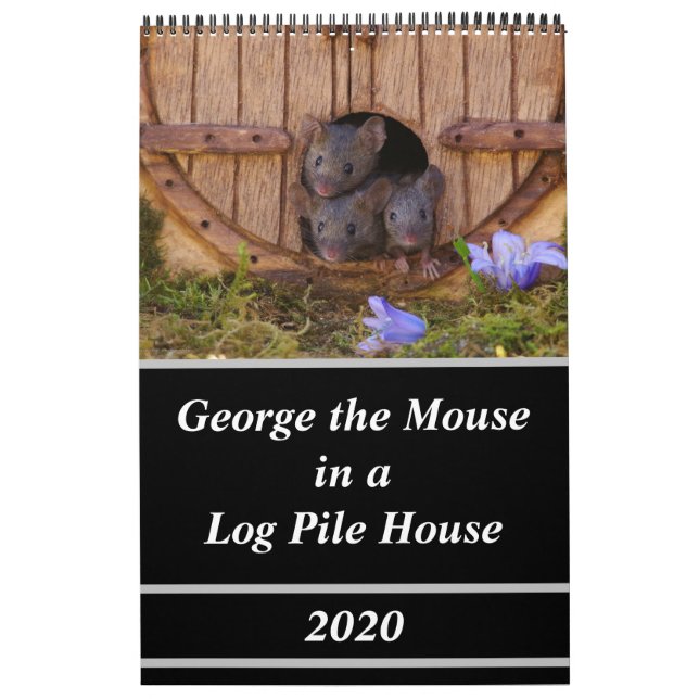 Calendrier Les souris - George la souris dans une pile de bil (Protection)